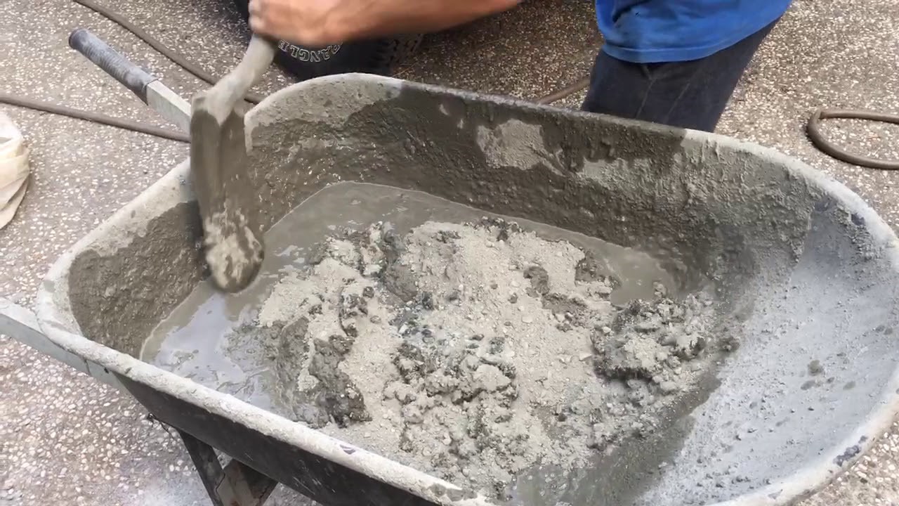 Make concrete. Concrete Slab poured Dry. Advantages of Concrete.